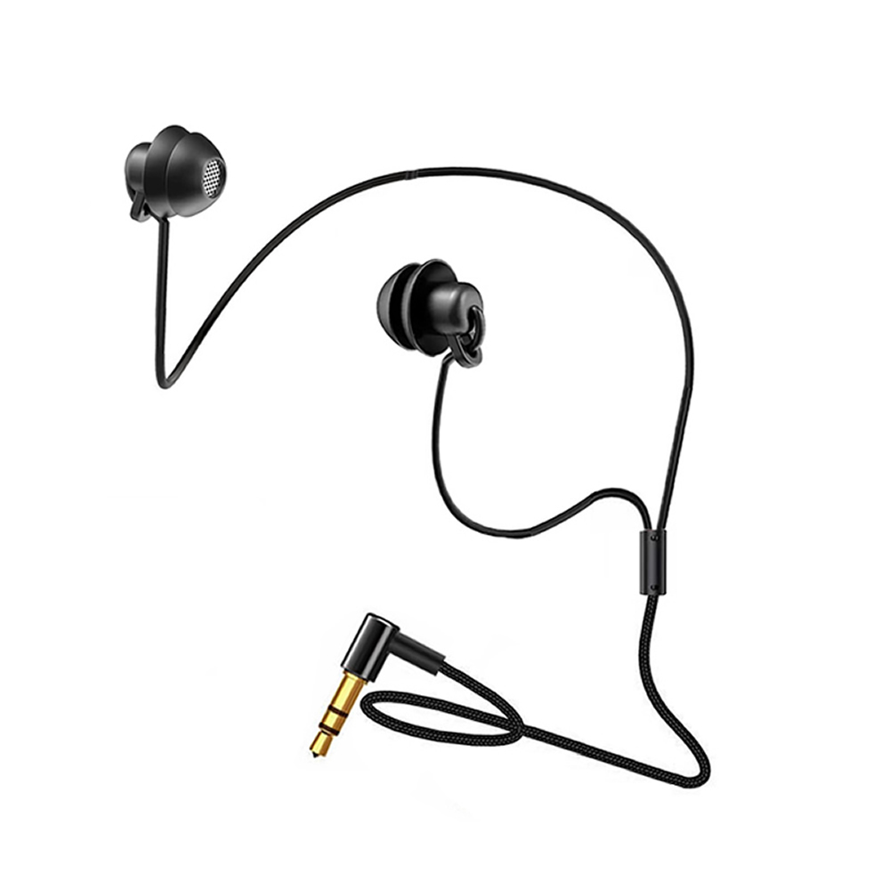 Noise Cancelling Headphone - 3.5mm Short Wired Headphones Silicone Earphone