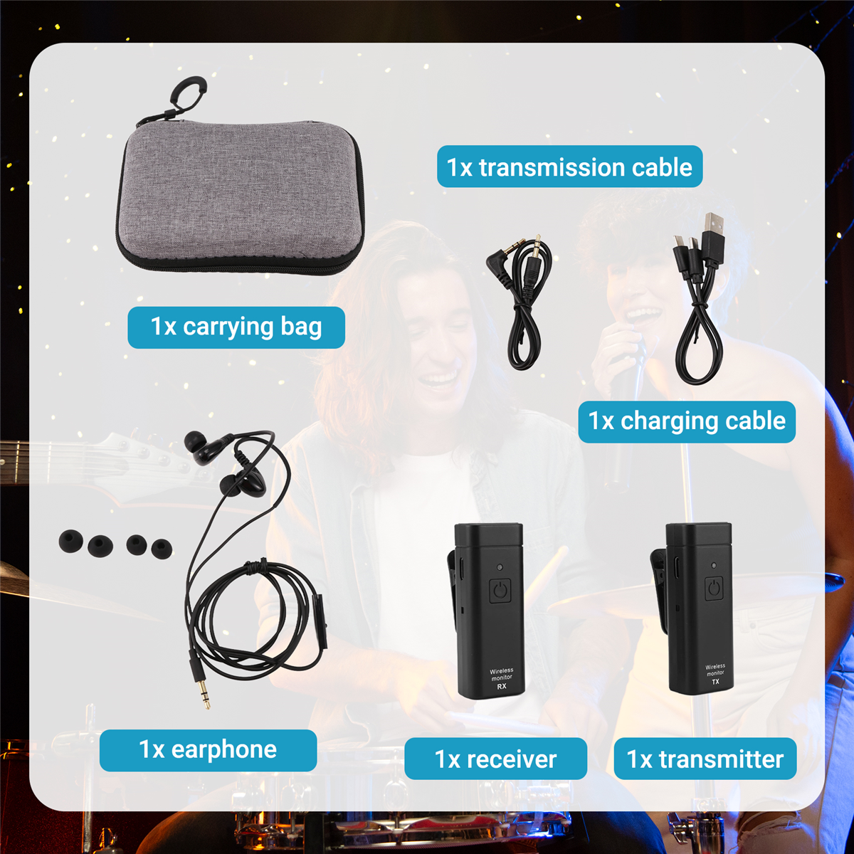 NEW Wireless Earphone Monitori - In Ear Monitor Iem ulasan dan harga