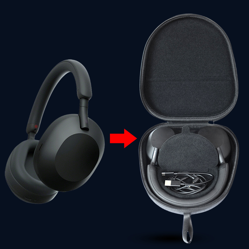 Hard Travel Case EVA Hard Carr - Headphone Case Hard ulasan dan harga