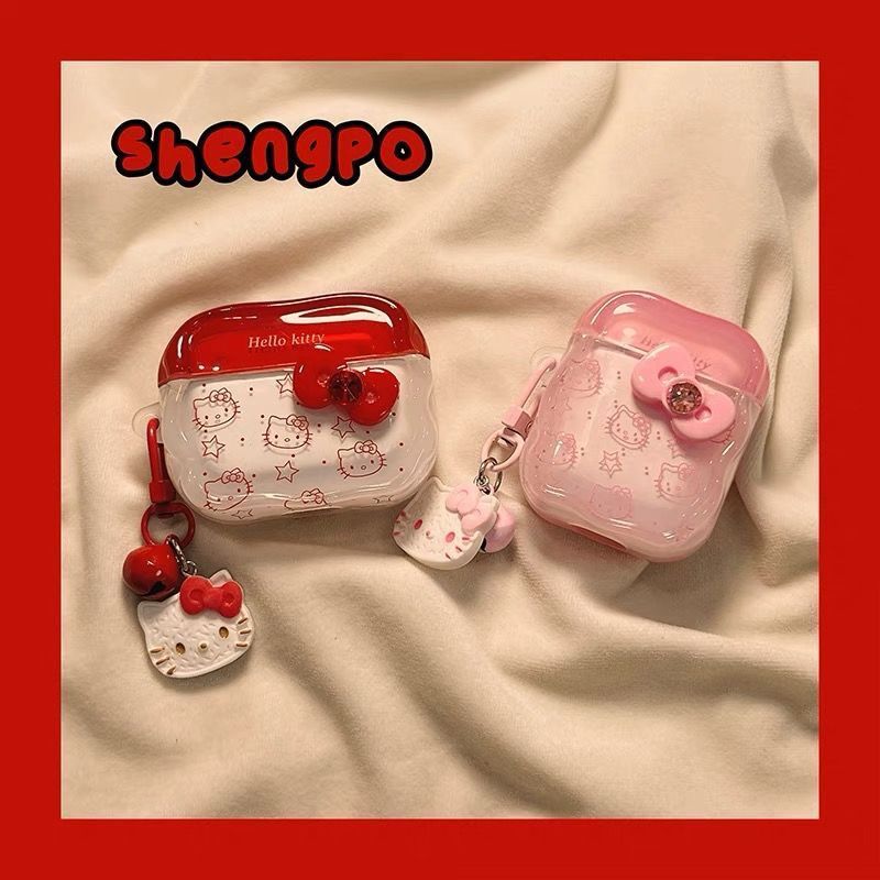 Cartoon Hello Kitty Silicone P - Bluetooth Headset On Ear ulasan dan harga