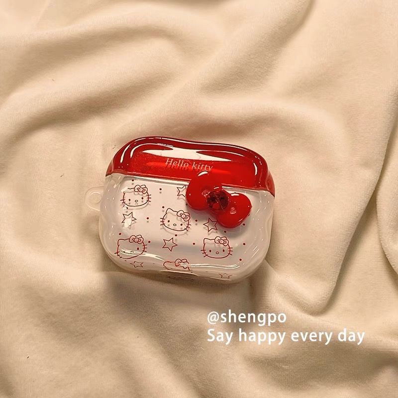 Cartoon Hello Kitty Silicone P - Bluetooth Headset On Ear ulasan dan harga