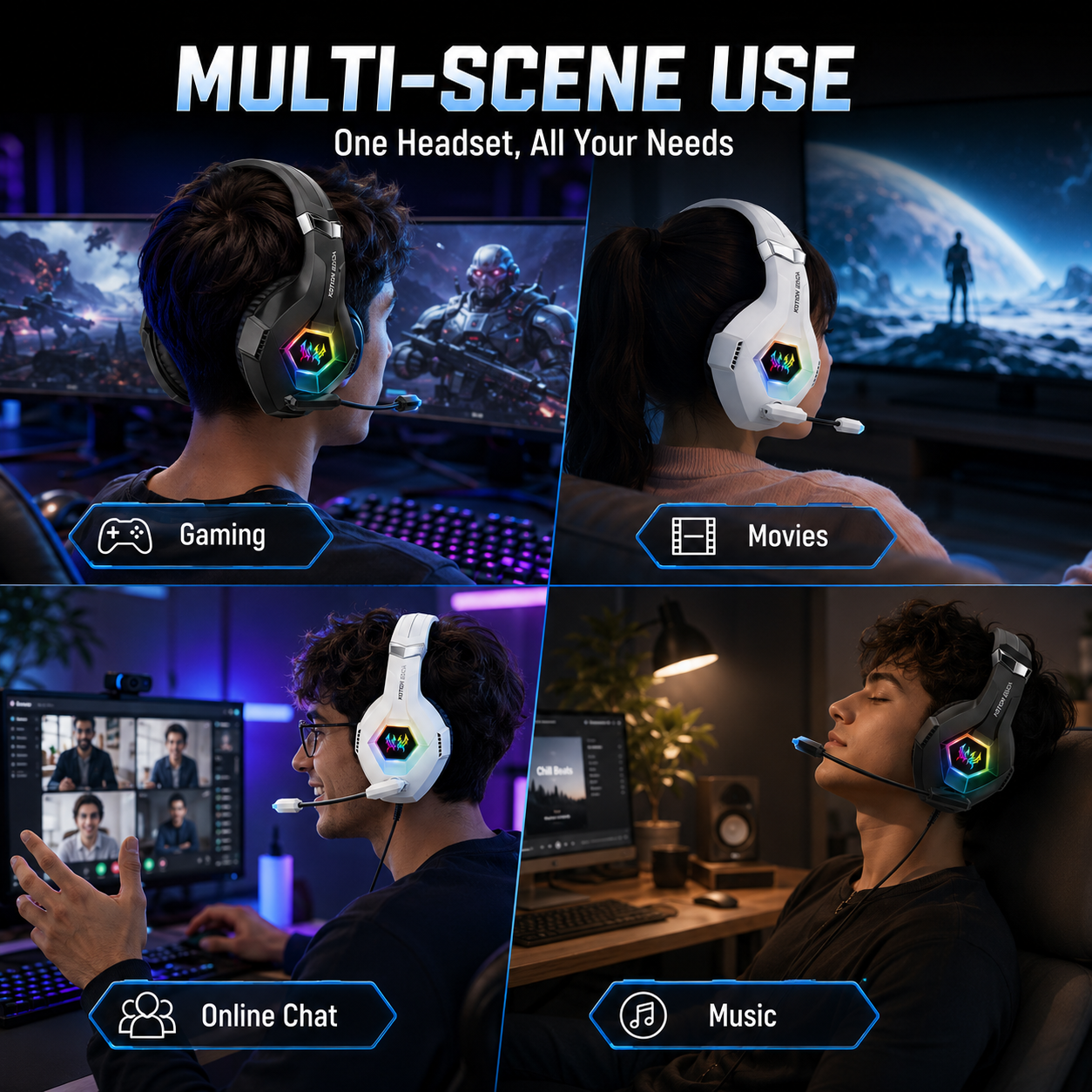 GS450 Wired Gaming Headset RGB - Gaming Headset Rgb ulasan dan harga