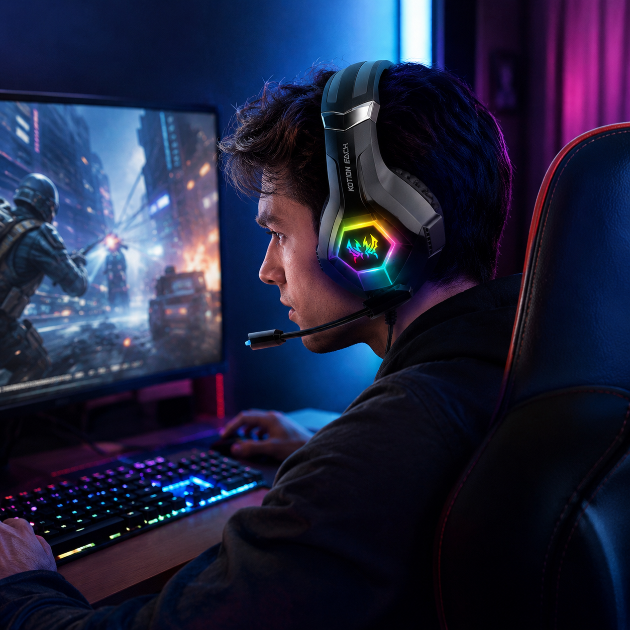 GS450 Wired Gaming Headset RGB - Gaming Headset Rgb ulasan dan harga