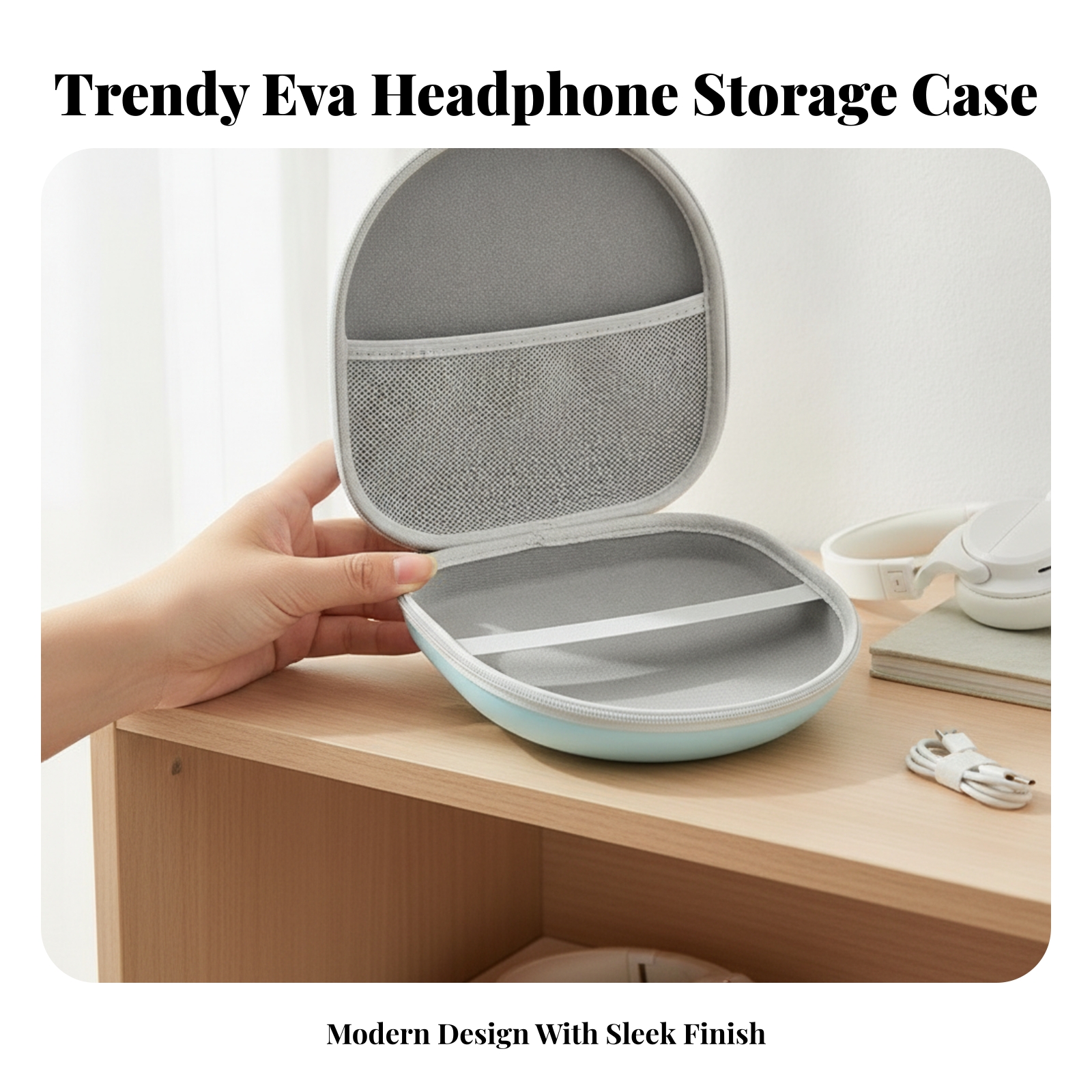 Over-Ear Headphone Case Zip-Ar - Headphone Case Hard ulasan dan harga