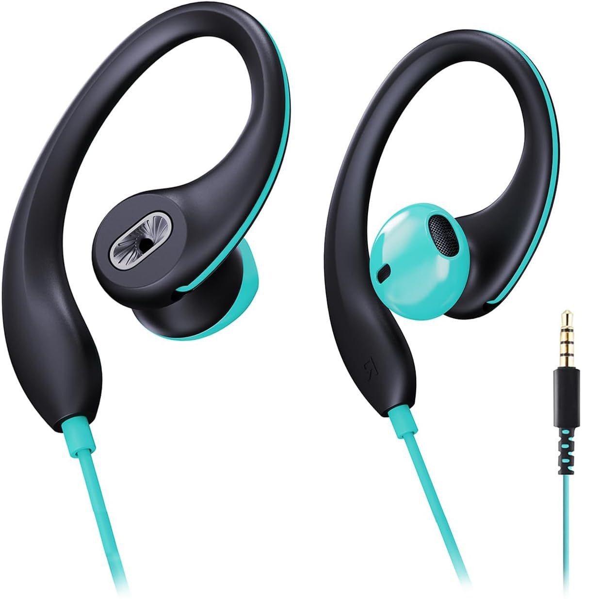 Fashion 3.5mm Ear-Hook Wired S - Sports Earphone Hook ulasan dan harga