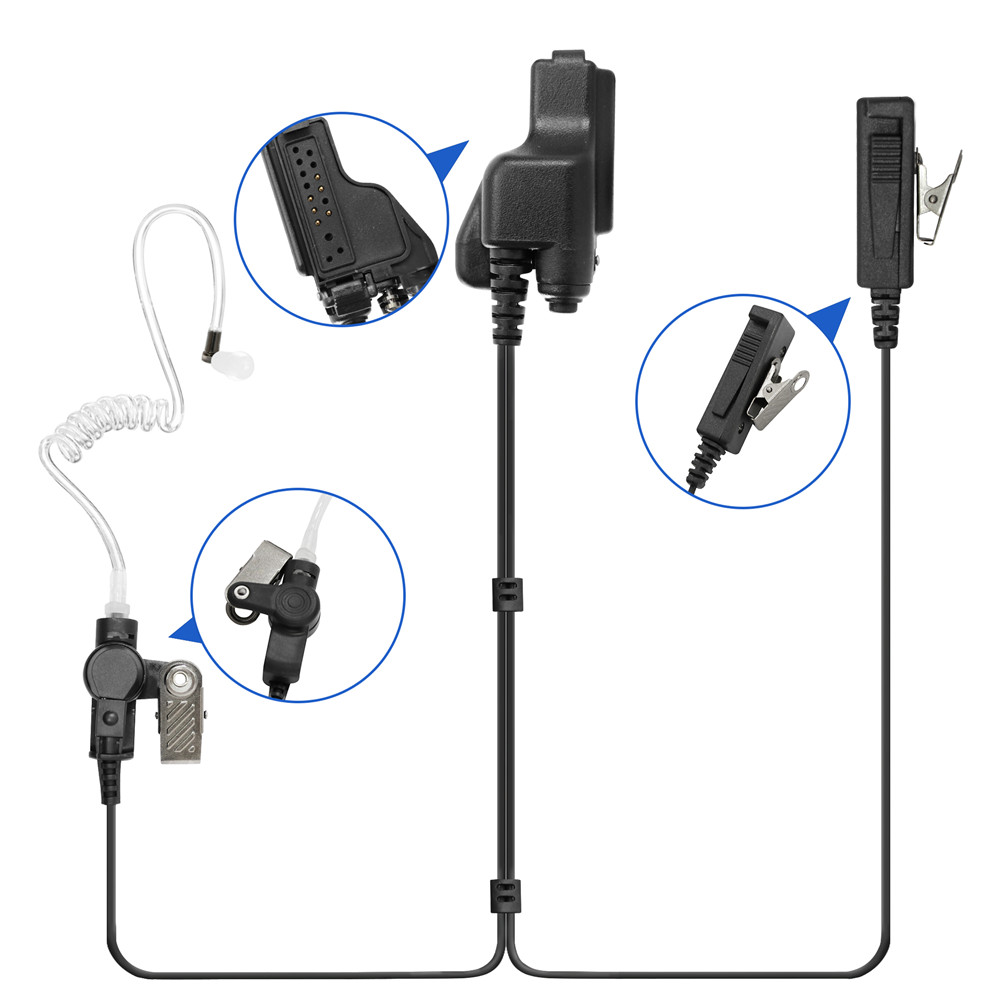 VBLL Walkie Talkie 2-wire Surv - Wired Earphone Mic ulasan dan harga