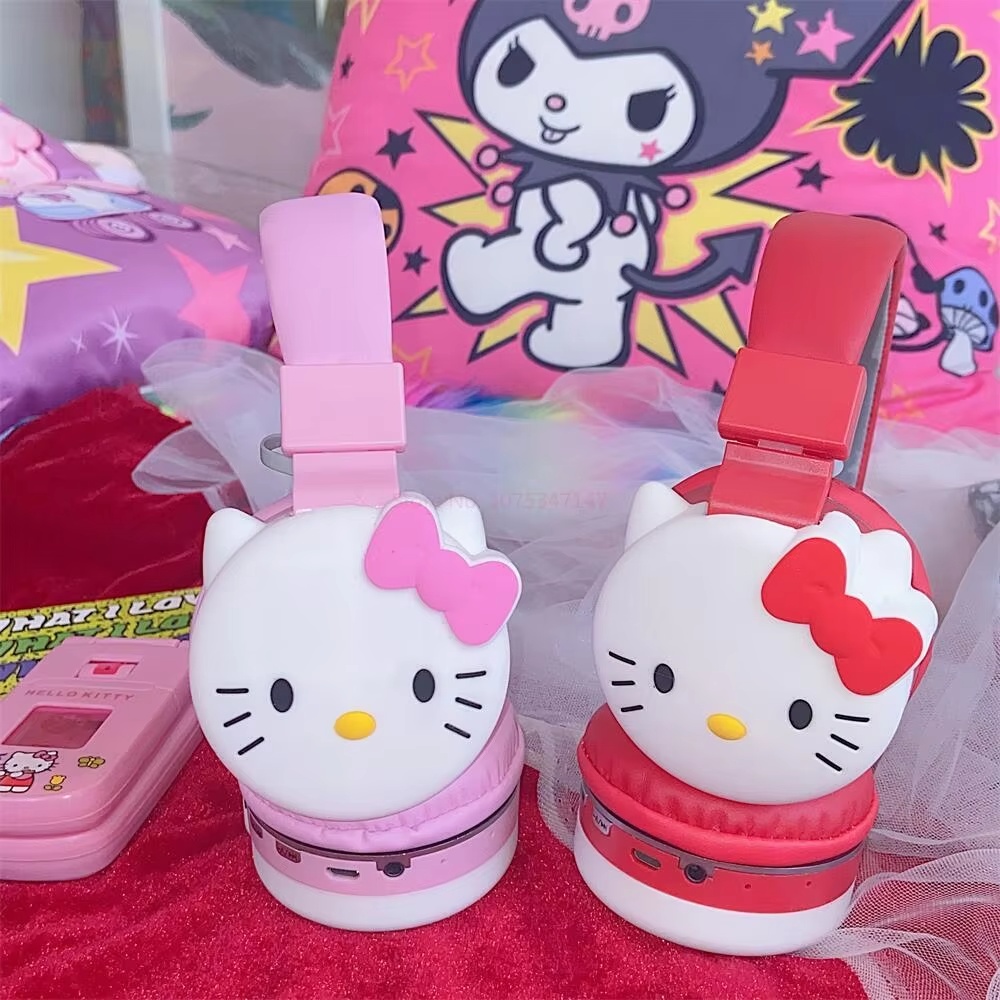 New Hello Kitty Stitch Mickey  - Bluetooth Headset On Ear ulasan dan harga
