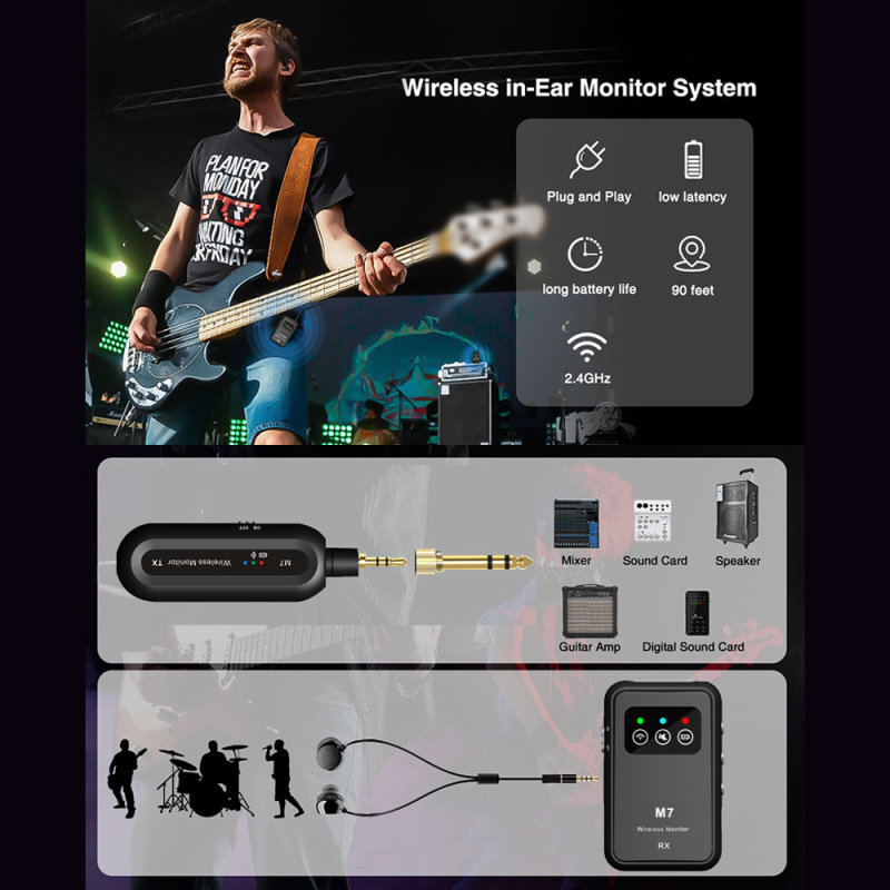 2.4G Wireless IEM Transmitter  - In Ear Monitor Iem ulasan dan harga