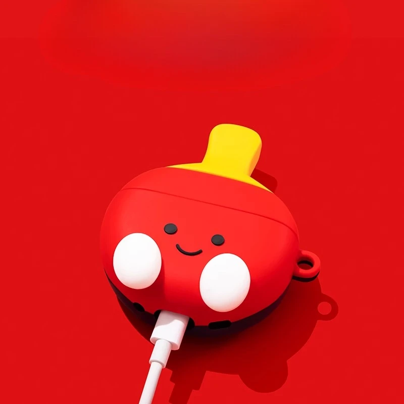 3D Table Tennis Cartoon Cute S - Earbuds Charging Case ulasan dan harga