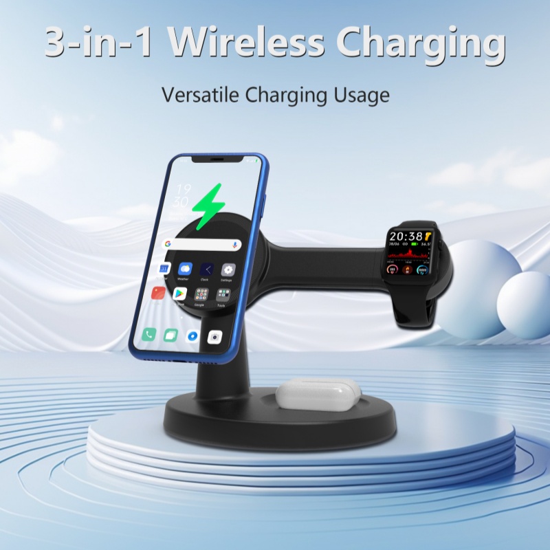 New 3-in-1 magnetic wireless c - Headphone Stand Desk ulasan dan harga