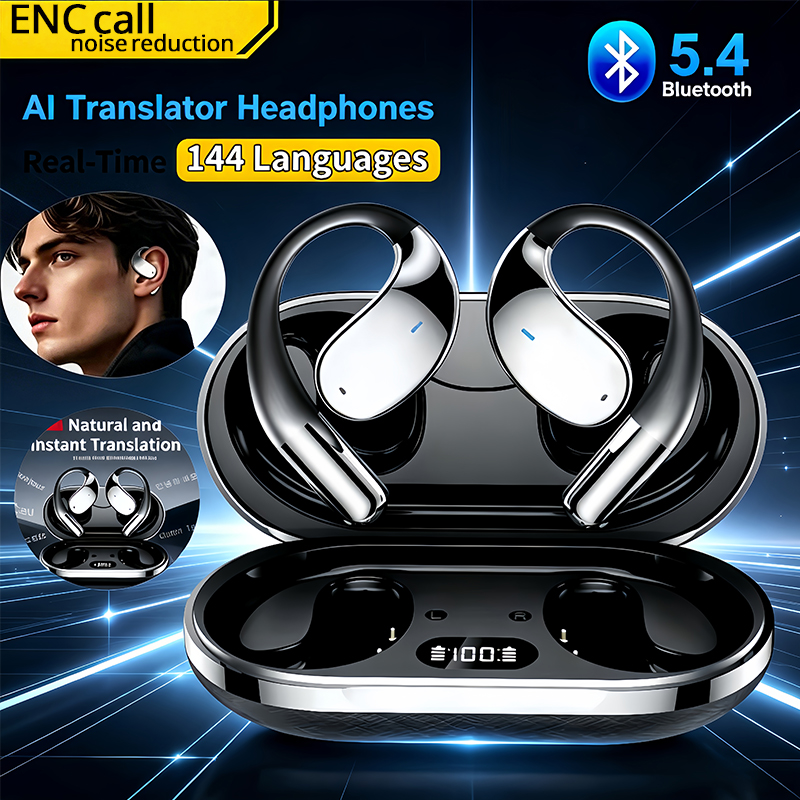 2026 New AI Translation Earbud - Earbuds Charging Case ulasan dan harga