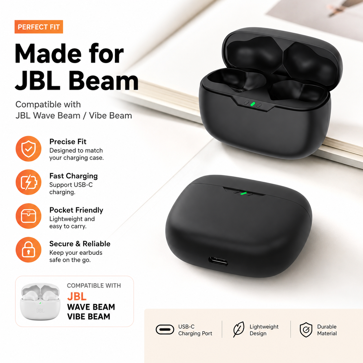 Charging Case For JBL Wave Bea - Earbuds Charging Case ulasan dan harga