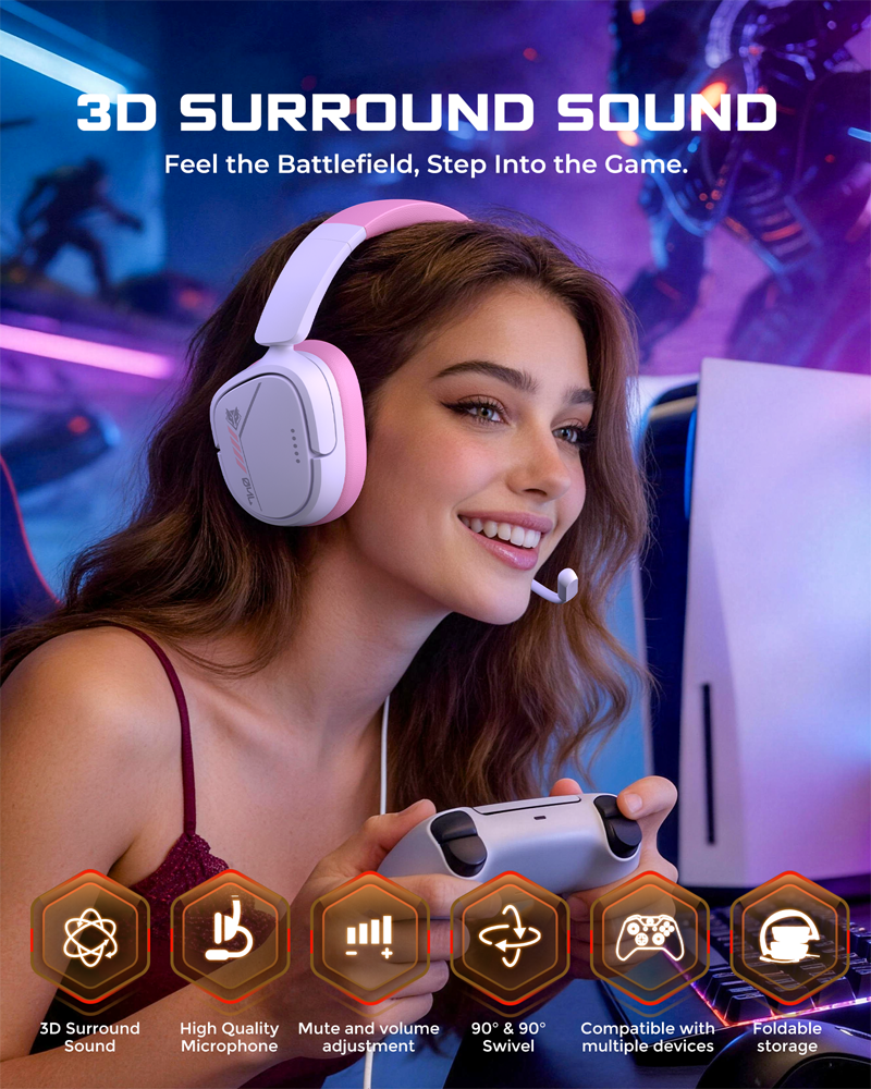 NUBWO HG04L Gaming Headset for - Gaming Headset Rgb ulasan dan harga